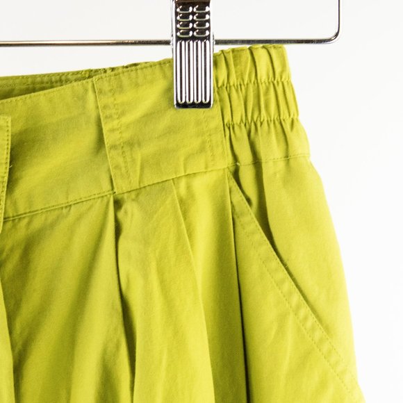 Alain Cannelle Vintage Lime Green Bermuda Culotte Shorts - Picture 4 of 9